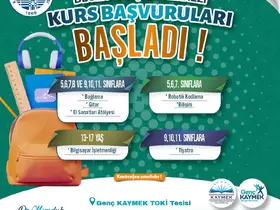 Değer Gençlik Merkezi’nde kurs başvuruları başladı
