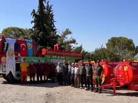 Demirci’de orman yangınlarına karşı 3 tonluk güç
