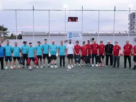 Denetimli serbestlik kapsamındaki gençler, protokolle sahada buluştu
