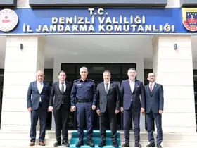 Denizli OSB yönetiminden İl Jandarma Komutanlığına ziyaret

