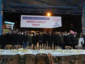 Denizli Sanayi Odasının iftar sofrası Fatih Mahallesi’nde kuruldu
