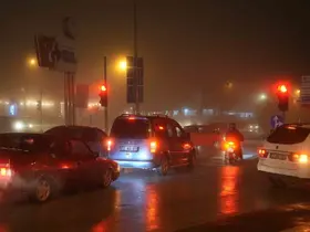 Denizli’de yoğun sis yaşamı zorlaştırdı
