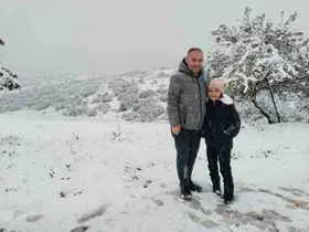 Denizli’nin yüksek kesimleri mayıs ayında beyaz gelinliğini giydi
