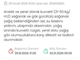 Denizli’ye kuvvetli sağanak ve gök gürültülü yağış uyarısı
