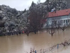 Derebucak’ta araziler sular altında kaldı
