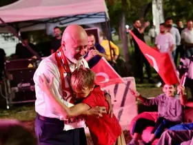 Dev ekranda milli maç heyecanı Kocasinan’da yaşandı
