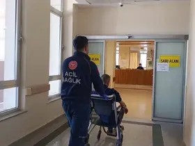Devrilen motosikletin sürücüsü yaralandı
