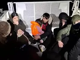 Didim açıklarında 29 düzensiz göçmen kurtarıldı
