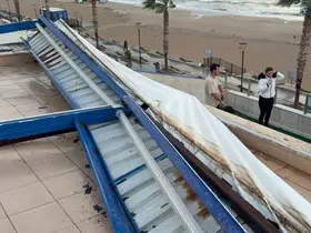 Didim’de fırtına etkili oldu
