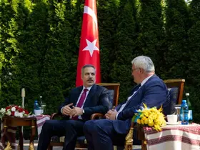 Dışişleri Bakanı Fidan Kiev’de Ukraynalı mevkidaşı Sibiha ile görüştü
