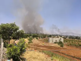 Diyarbakır’da örtü yangını

