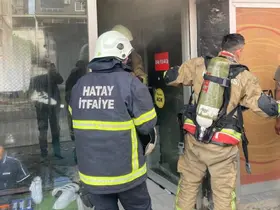 Dörtyol’da iş yeri yangını
