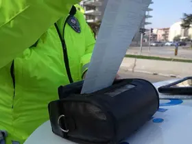 Dronlu denetimde 11 motosiklet sürücüsüne 60 bin lira ceza
