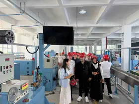 DTO heyeti Çin’de kablo fabrikasını inceledi
