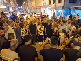 Dünya şampiyonu olan genç güreşçi Özdenur’a yaşadığı ilçede coşkulu karşılama
