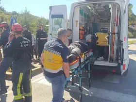 Dur levhasına ihlali kazayla sonuçlandı: 1 yaralı
