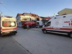 Düzce’de yangında dumandan etkilenen 5 kişi hastaneye kaldırıldı