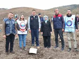 Düzce öğretmenleri hatıra ormanı oluşturuldu
