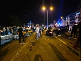 Düzce’de 6 araçlı zincirleme kaza: 2 yaralı
