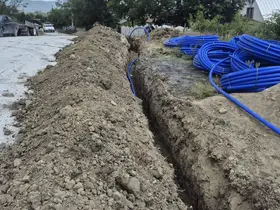 Düzce’de köylerde isale hattı çalışmaları sürüyor
