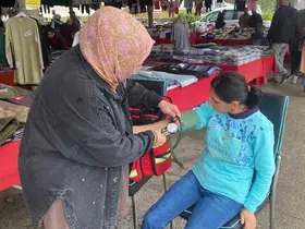 Düzce’de sağlıkçılar pazara indi

