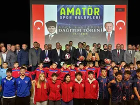 Düzceli amatör sporculara 1 milyon liralık malzeme hibesi
