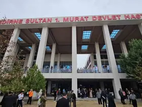 Edirne Sultan I Murat Devlet Hastanesi’nde yangın paniği
