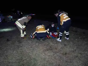 Edirne’de alkollü sürücünün kullandığı otomobil metrelerce savrularak taklalar attı: 1’i ağır 3 yaralı
