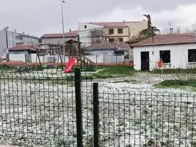 Edirne’de dolu yağışı
