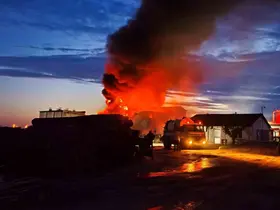 Edirne’de kereste fabrikasında yangın
