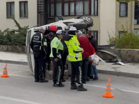 Edirne’de kontrolden çıkan hafif ticari araç yan yattı: Sürücü yaralandı
