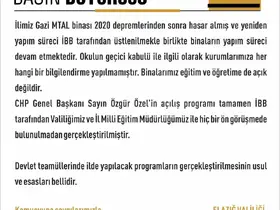 Elazığ Valiliği’nden Özgür Özel’in açılışını yaptığı okulla ilgili açıklama
