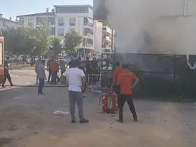 Elazığ’da depo yangını
