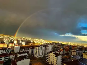 Elazığ’da gökkuşağı şöleni
