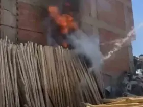 Elazığ’da korkutan yangın
