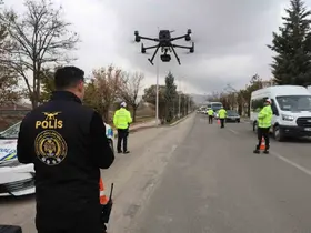 Elazığ’da kurallara uymayan sürücüler, dronla tespit edildi
