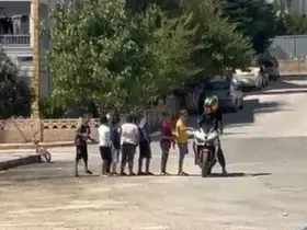 Elazığ’da motorcuyla çocukların renkli anları
