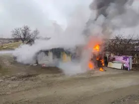 Elazığ’da odunluk deposunda yangın
