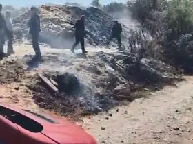 Elazığ’da otluk alanda yangın
