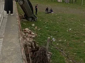 Elazığ’da otomobil şarampole uçtu: 1 yaralı
