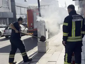 Elektrik panosundaki yangın paniğe neden oldu