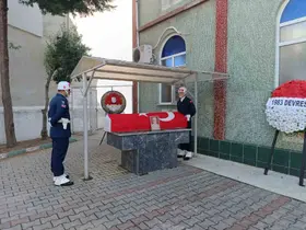 Emekli Binbaşı Özcan Yıldız’a askeri törenle veda
