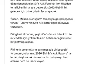 Emine Erdoğan’dan "Sıfır Atık Forumu" paylaşımı: