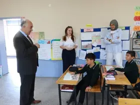 Emirdağ İlçe Milli Eğitim Müdürü, köy okullarını ziyaret etti
