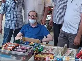 Engelli satıcının zararını, Başkan Taban karşıladı
