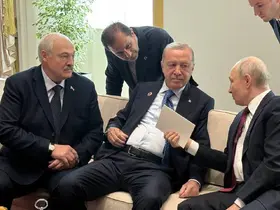 Erdoğan, Putin ve Lukaşenko’dan samimi görüşme
