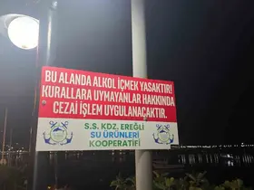 Ereğli Limanı’nda alkol yasağı kuralına uymayana ceza
