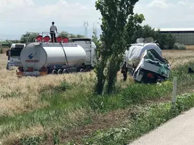 Ereğli’de tanker şarampole devrildi: 1 yaralı
