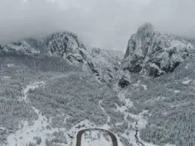 Ersizlerdere Tabiat Parkı’nda kar güzelliği
