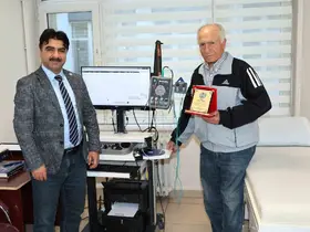 ERÜ Hastanelerine, hayırsever tarafından EMG cihazı bağışlandı
